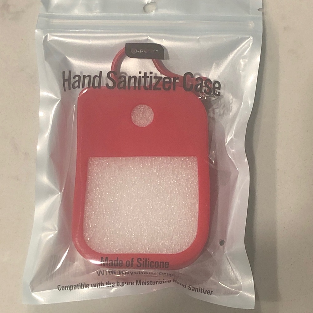 Red Silicone Hand Sanitizer Holder